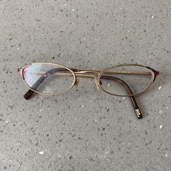 RALPH LAUREN RL5004 9021 Tortoise/Gold Brown 49 18 130 Eyeglasses Frames Only - Picture 1 of 6